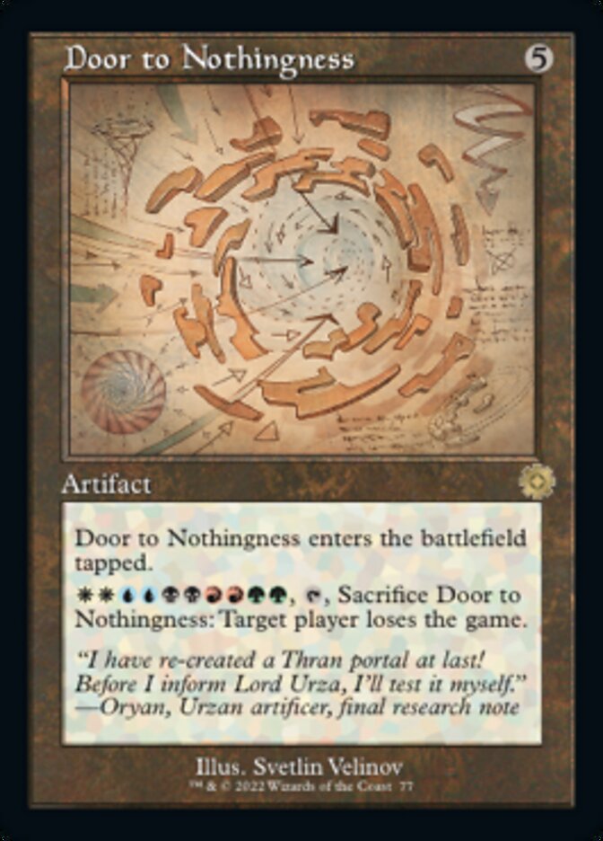 Door to Nothingness (Retro Schematic) [The Brothers' War Retro Artifacts] MTG Single Magic: The Gathering    | Red Claw Gaming