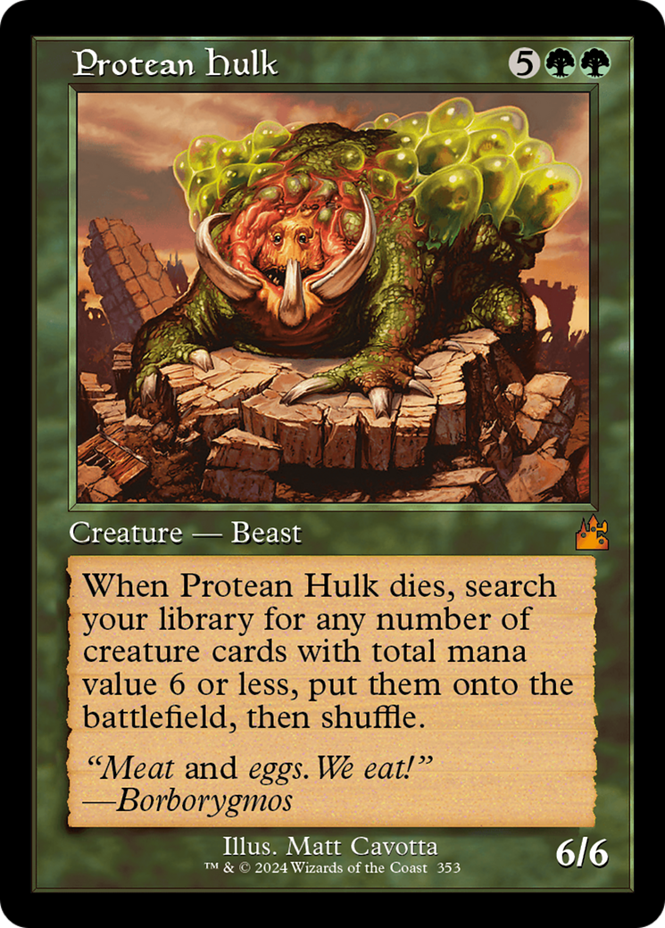 Protean Hulk (Retro Frame) [Ravnica Remastered] MTG Single Magic: The Gathering    | Red Claw Gaming