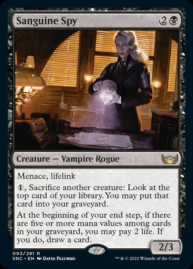 Sanguine Spy [Streets of New Capenna] MTG Single Magic: The Gathering    | Red Claw Gaming