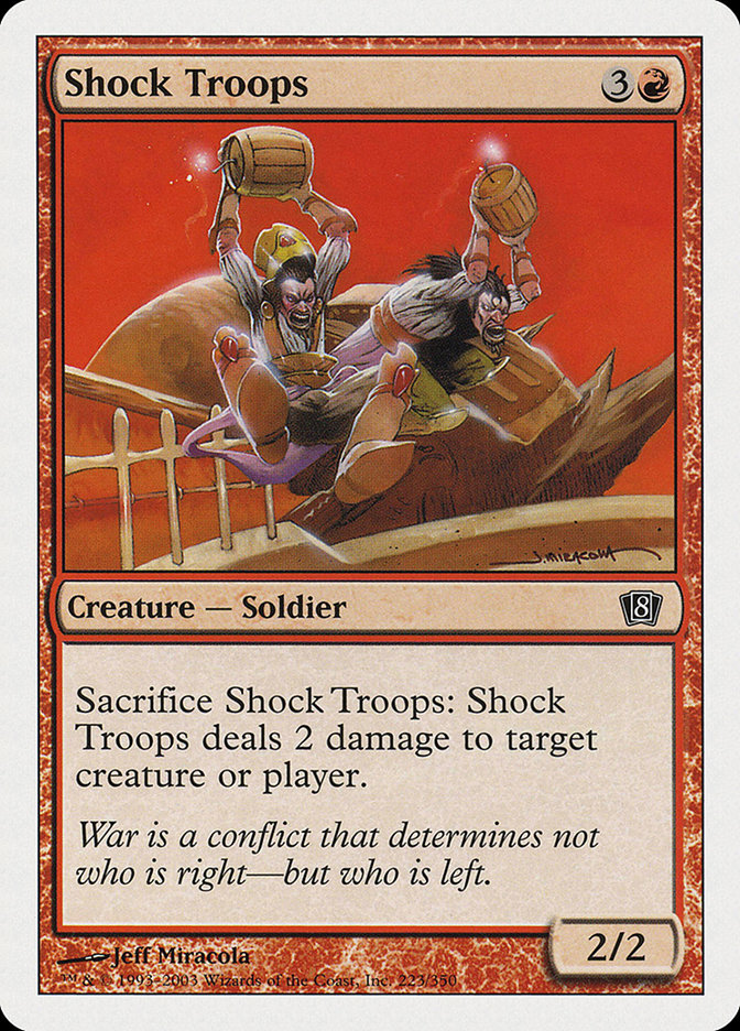 Shock Troops [Eighth Edition] MTG Single Magic: The Gathering    | Red Claw Gaming