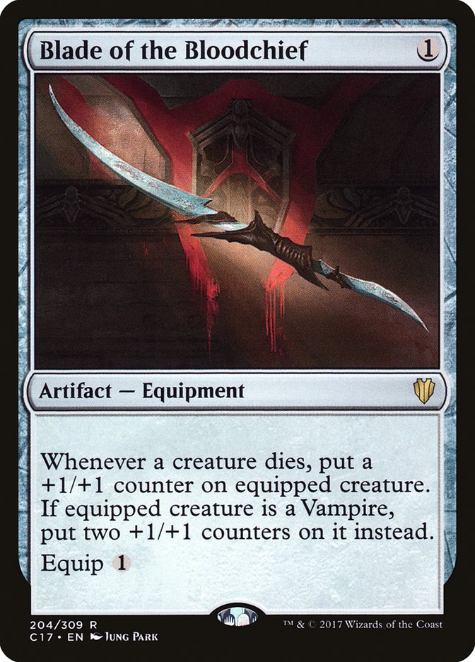 Blade of the Bloodchief [Commander 2017] MTG Single Magic: The Gathering    | Red Claw Gaming
