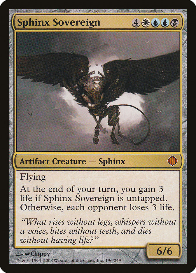Sphinx Sovereign [Shards of Alara] MTG Single Magic: The Gathering    | Red Claw Gaming