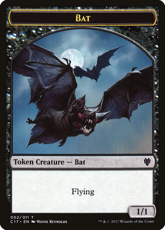 Bat // Vampire Double-Sided Token [Commander 2017 Tokens] MTG Single Magic: The Gathering    | Red Claw Gaming