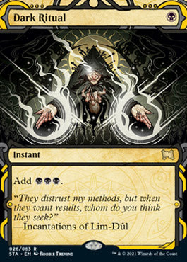 Dark Ritual (Foil Etched) [Strixhaven: School of Mages Mystical Archive] MTG Single Magic: The Gathering    | Red Claw Gaming