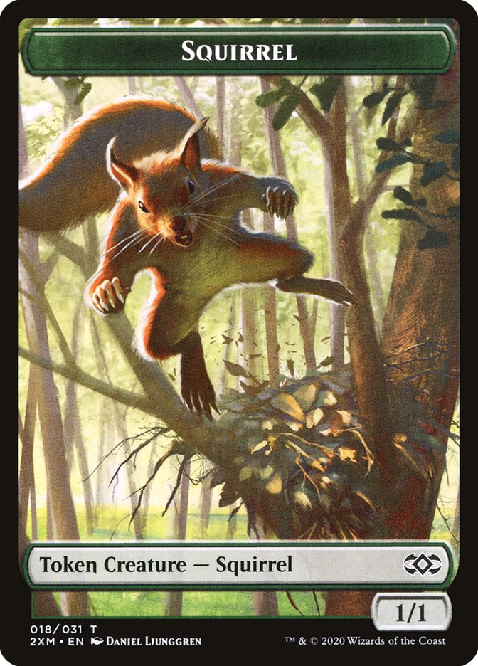 Squirrel Token [Double Masters Tokens] MTG Single Magic: The Gathering    | Red Claw Gaming
