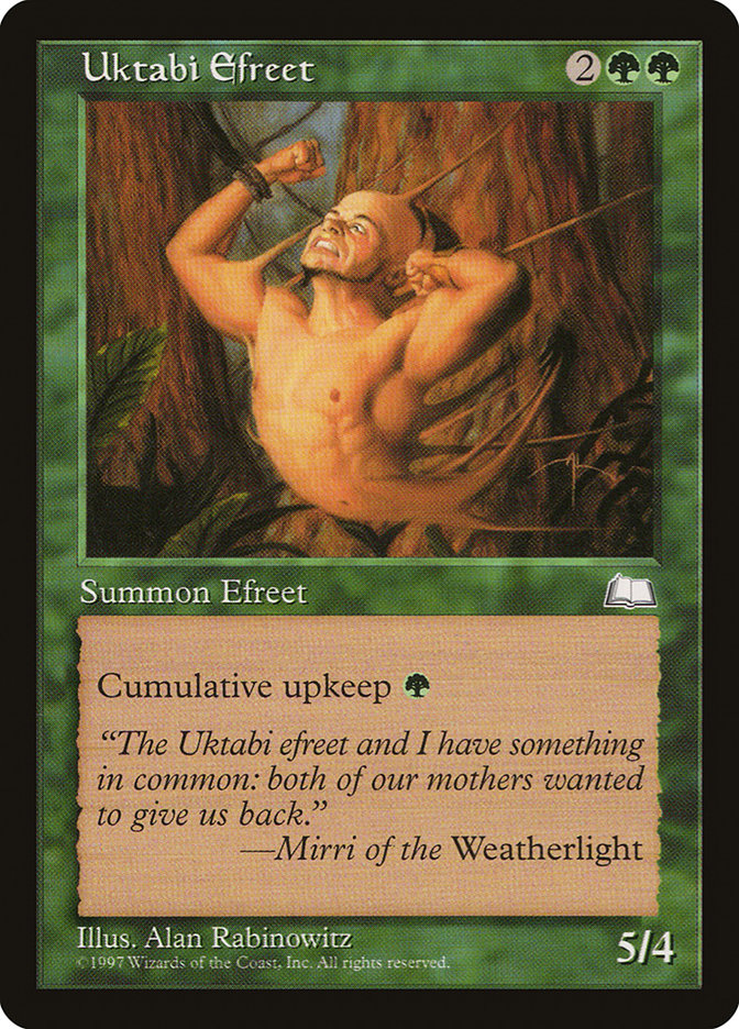 Uktabi Efreet [Weatherlight] MTG Single Magic: The Gathering    | Red Claw Gaming