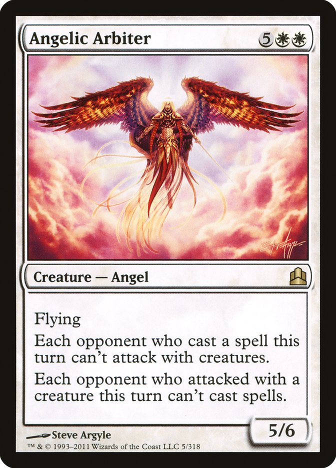 Angelic Arbiter [Commander 2011] MTG Single Magic: The Gathering    | Red Claw Gaming