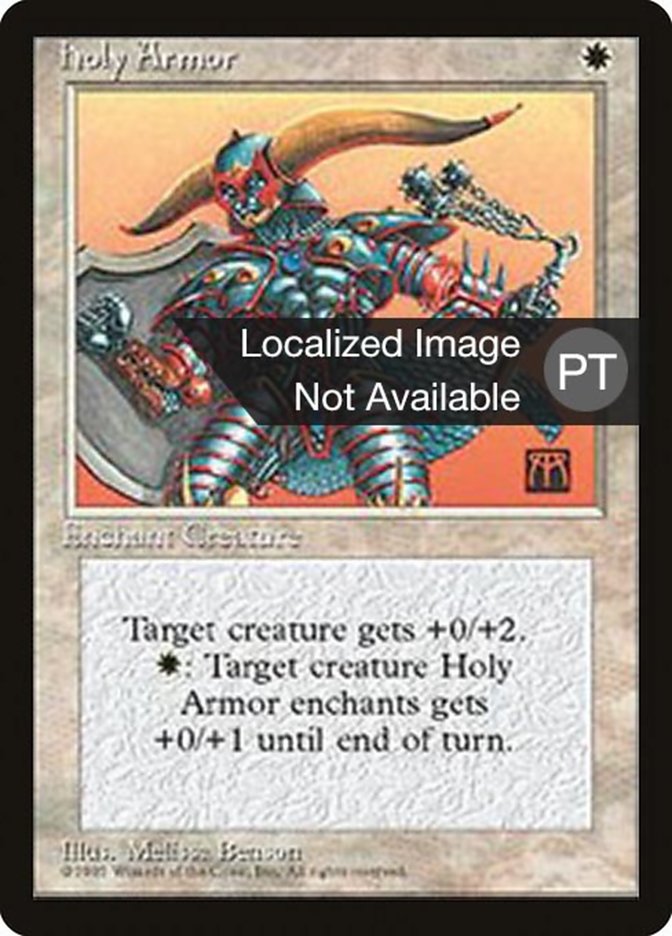 Holy Armor [Fourth Edition (Foreign Black Border)] MTG Single Magic: The Gathering    | Red Claw Gaming