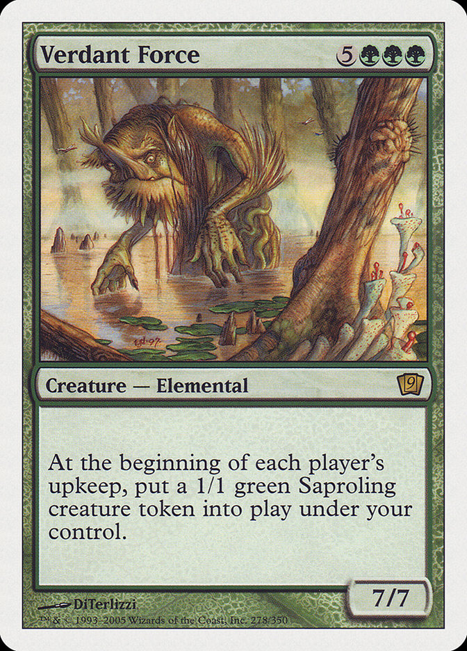 Verdant Force [Ninth Edition] MTG Single Magic: The Gathering    | Red Claw Gaming