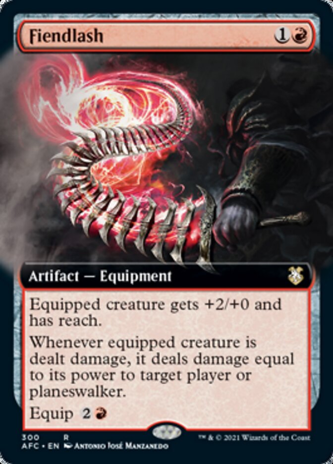 Fiendlash (Extended Art) [Dungeons & Dragons: Adventures in the Forgotten Realms Commander] MTG Single Magic: The Gathering    | Red Claw Gaming