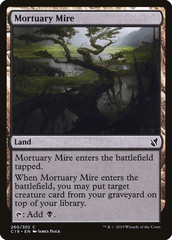 Mortuary Mire [Commander 2019] MTG Single Magic: The Gathering    | Red Claw Gaming