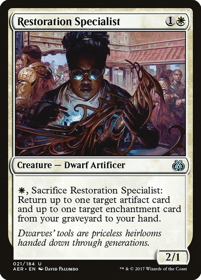 Restoration Specialist [Aether Revolt] MTG Single Magic: The Gathering    | Red Claw Gaming