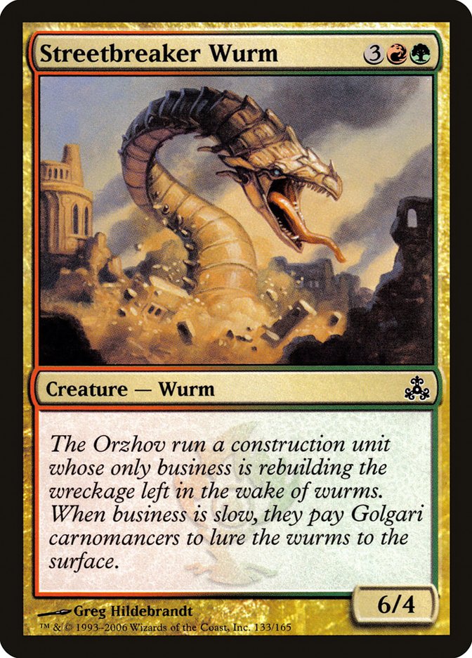 Streetbreaker Wurm [Guildpact] MTG Single Magic: The Gathering    | Red Claw Gaming