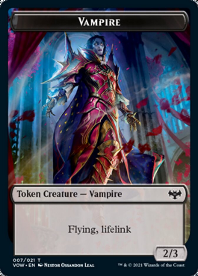 Vampire Token (007) [Innistrad: Crimson Vow Tokens] MTG Single Magic: The Gathering    | Red Claw Gaming