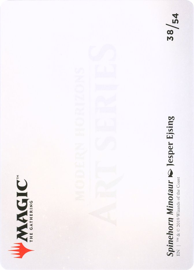 Spinehorn Minotaur // Spinehorn Minotaur [Modern Horizons Art Series] MTG Single Magic: The Gathering    | Red Claw Gaming