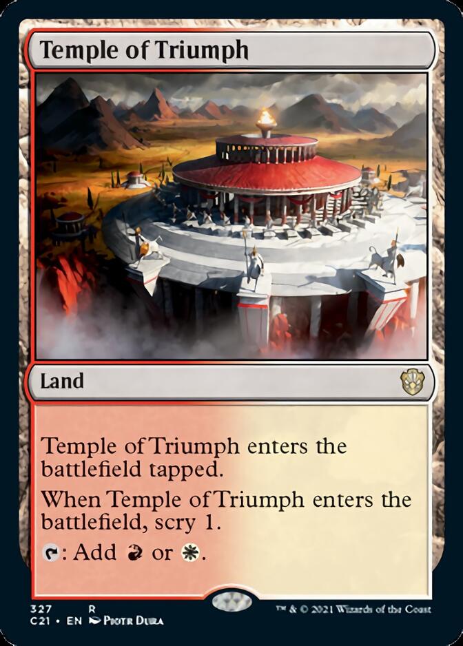 Temple of Triumph [Commander 2021] MTG Single Magic: The Gathering    | Red Claw Gaming