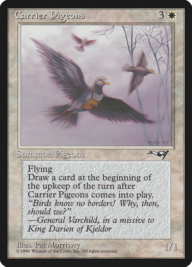 Carrier Pigeons (Flying Art) [Alliances] MTG Single Magic: The Gathering    | Red Claw Gaming