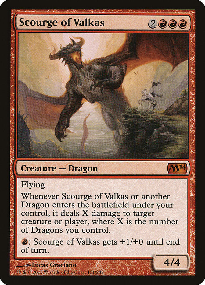 Scourge of Valkas [Magic 2014] MTG Single Magic: The Gathering    | Red Claw Gaming