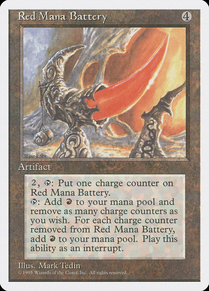 Red Mana Battery [Fourth Edition] MTG Single Magic: The Gathering    | Red Claw Gaming