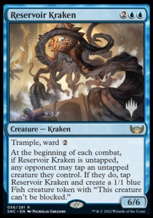 Reservoir Kraken (Promo Pack) [Streets of New Capenna Promos] MTG Single Magic: The Gathering    | Red Claw Gaming