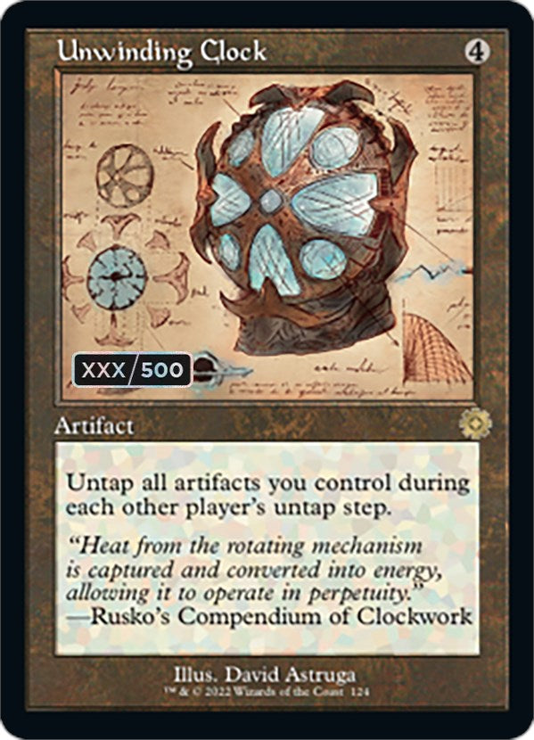 Unwinding Clock (Retro Schematic) (Serialized) [The Brothers' War Retro Artifacts] MTG Single Magic: The Gathering    | Red Claw Gaming