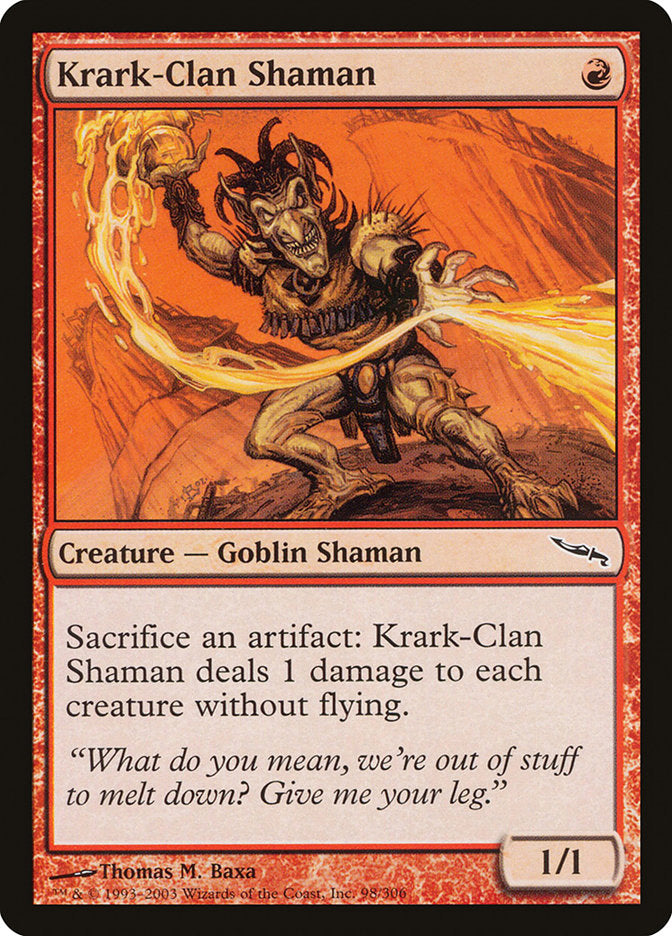 Krark-Clan Shaman [Mirrodin] MTG Single Magic: The Gathering    | Red Claw Gaming