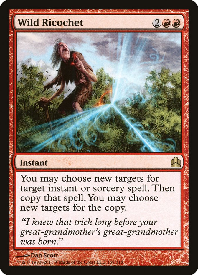 Wild Ricochet [Commander 2011] MTG Single Magic: The Gathering    | Red Claw Gaming