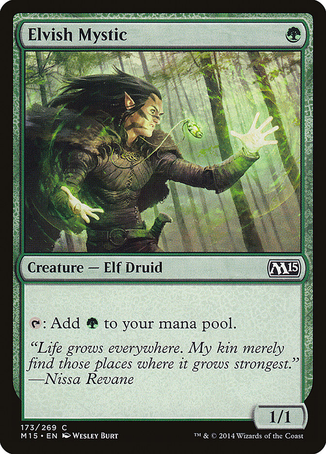 Elvish Mystic [Magic 2015] MTG Single Magic: The Gathering    | Red Claw Gaming