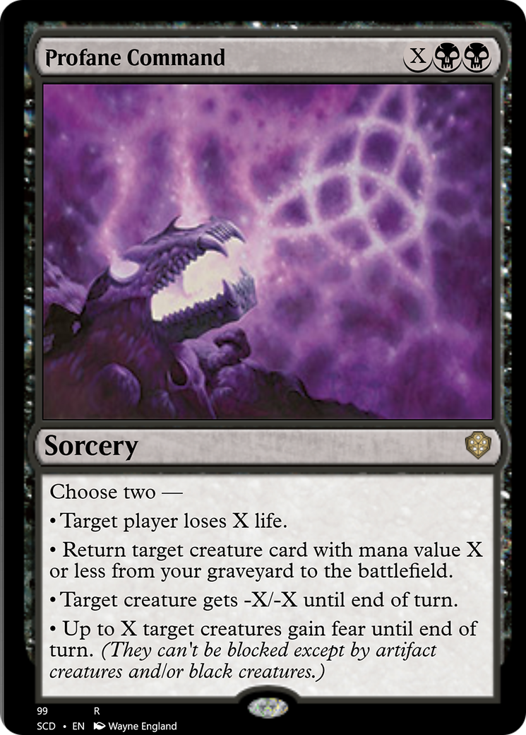 Profane Command [Starter Commander Decks] MTG Single Magic: The Gathering    | Red Claw Gaming