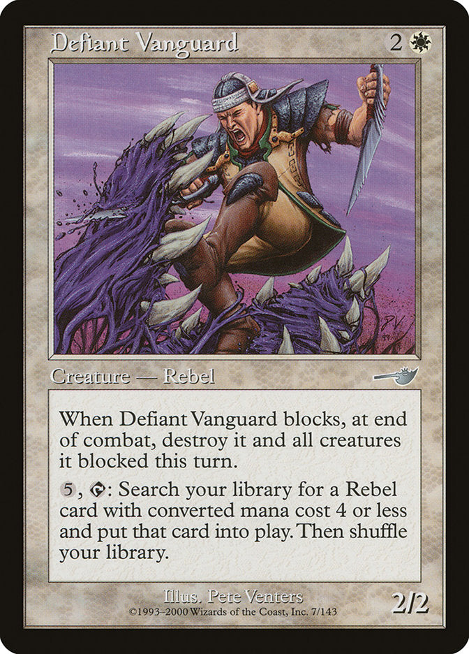 Defiant Vanguard [Nemesis] MTG Single Magic: The Gathering    | Red Claw Gaming
