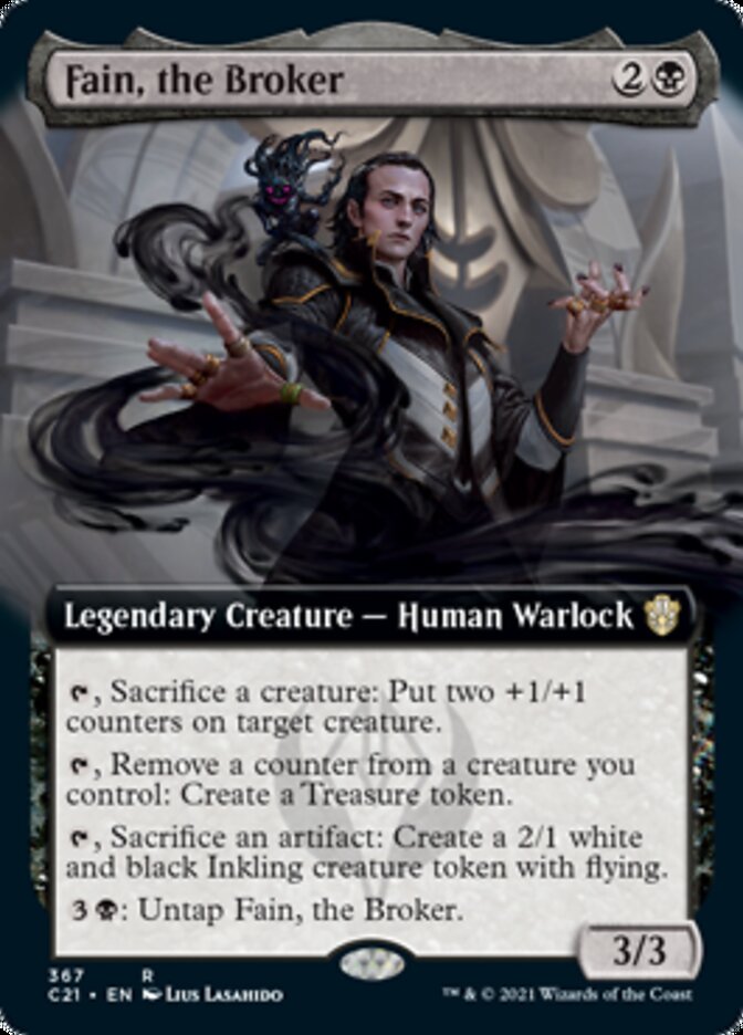 Fain, the Broker (Extended Art) [Commander 2021] MTG Single Magic: The Gathering    | Red Claw Gaming