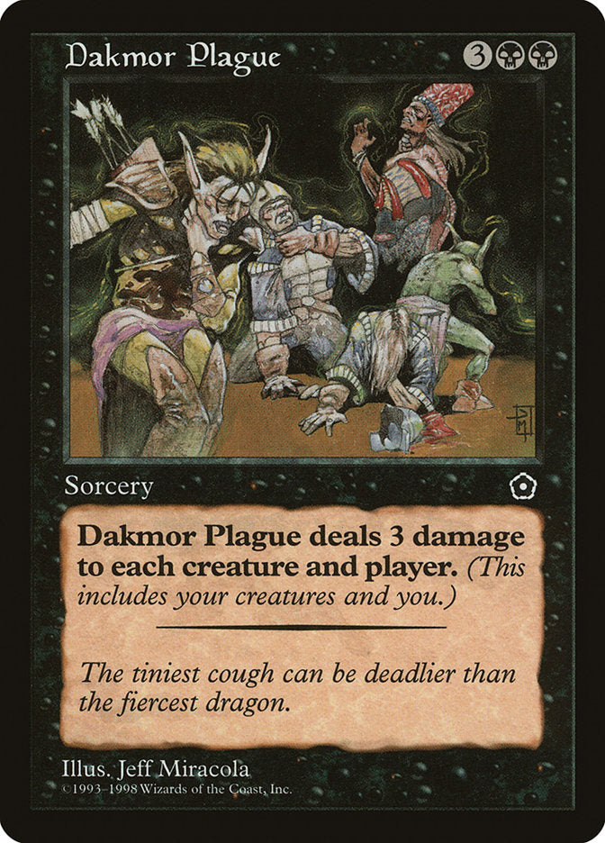 Dakmor Plague [Portal Second Age] MTG Single Magic: The Gathering    | Red Claw Gaming