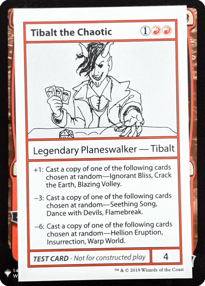 Tibalt the Chaotic [Mystery Booster Playtest Cards] MTG Single Magic: The Gathering    | Red Claw Gaming