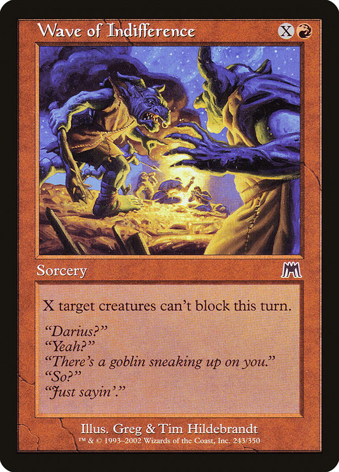 Wave of Indifference [Onslaught] MTG Single Magic: The Gathering    | Red Claw Gaming