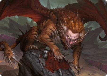 Manticore Art Card [Dungeons & Dragons: Adventures in the Forgotten Realms Art Series] MTG Single Magic: The Gathering    | Red Claw Gaming