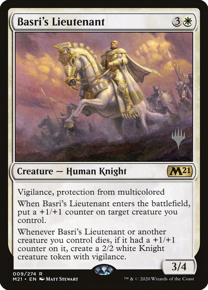 Basri's Lieutenant (Promo Pack) [Core Set 2021 Promos] MTG Single Magic: The Gathering    | Red Claw Gaming