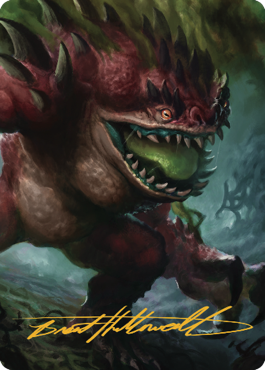 Hezrou Art Card (Gold-Stamped Signature) [Commander Legends: Battle for Baldur's Gate Art Series] MTG Single Magic: The Gathering    | Red Claw Gaming