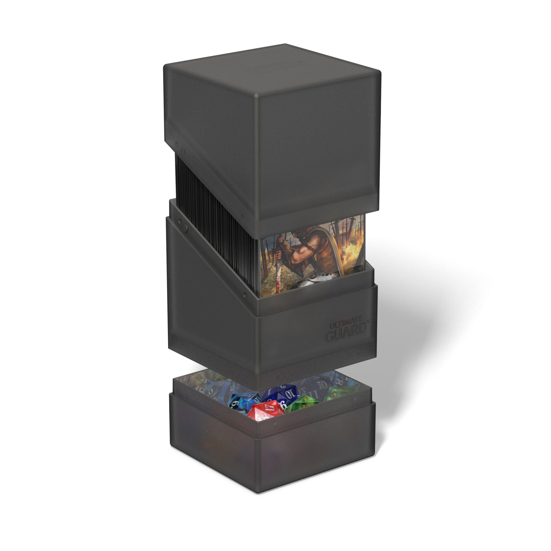 Boulder N Tray Deck Box Ultimate Guard Onyx   | Red Claw Gaming
