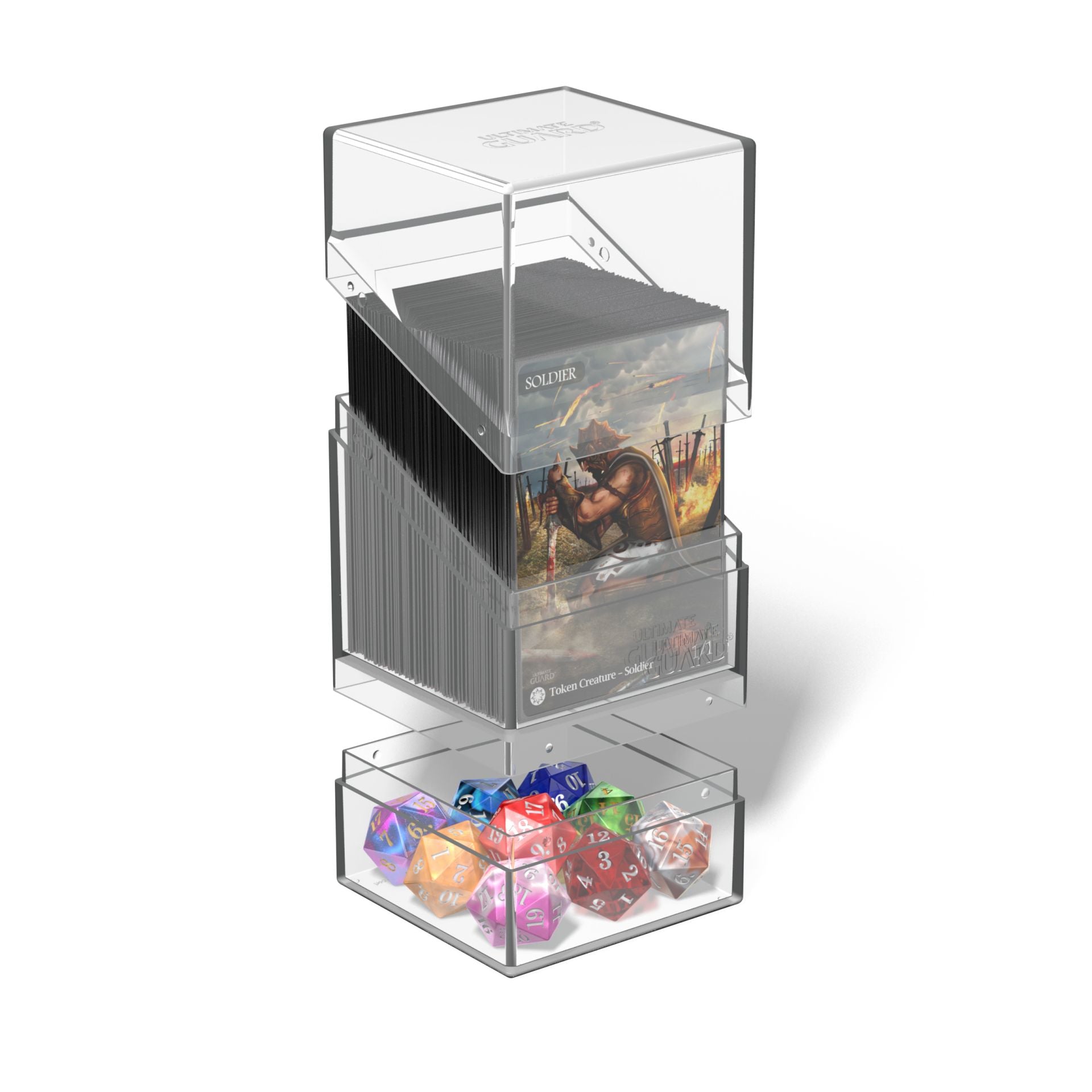 Boulder N Tray Deck Box Ultimate Guard Onyx   | Red Claw Gaming