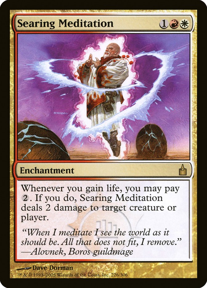 Searing Meditation [Ravnica: City of Guilds] MTG Single Magic: The Gathering    | Red Claw Gaming