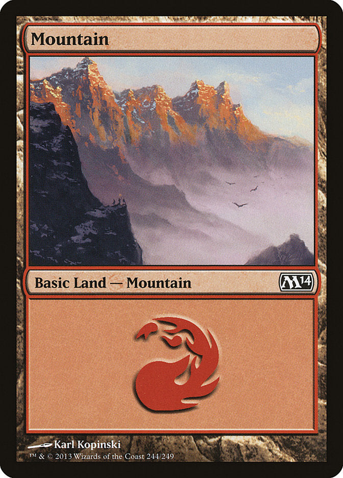 Mountain (244) [Magic 2014] MTG Single Magic: The Gathering    | Red Claw Gaming