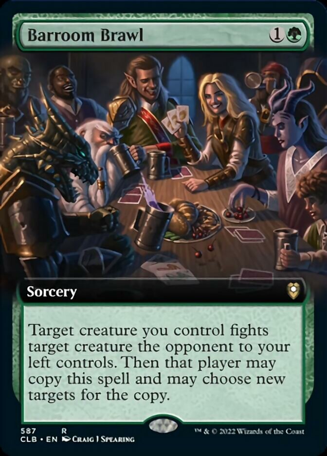 Barroom Brawl (Extended Art) [Commander Legends: Battle for Baldur's Gate] MTG Single Magic: The Gathering    | Red Claw Gaming