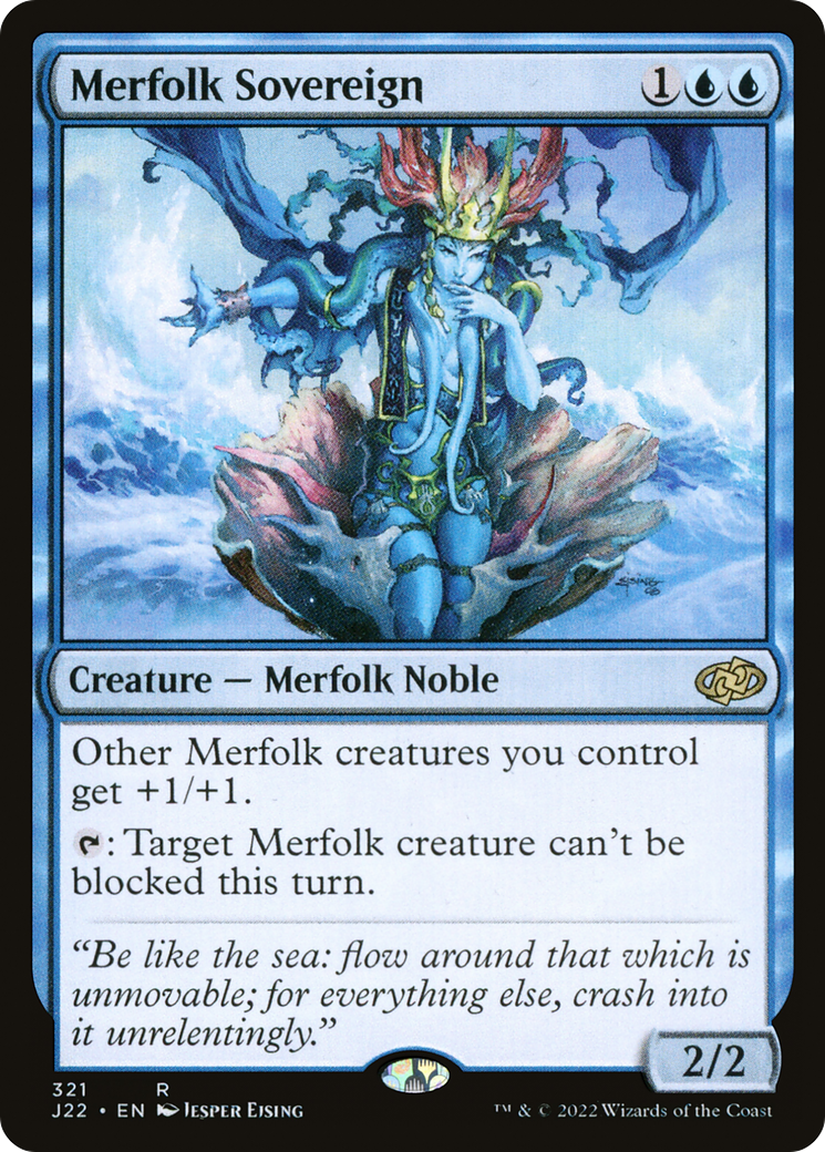 Merfolk Sovereign [Jumpstart 2022] MTG Single Magic: The Gathering    | Red Claw Gaming