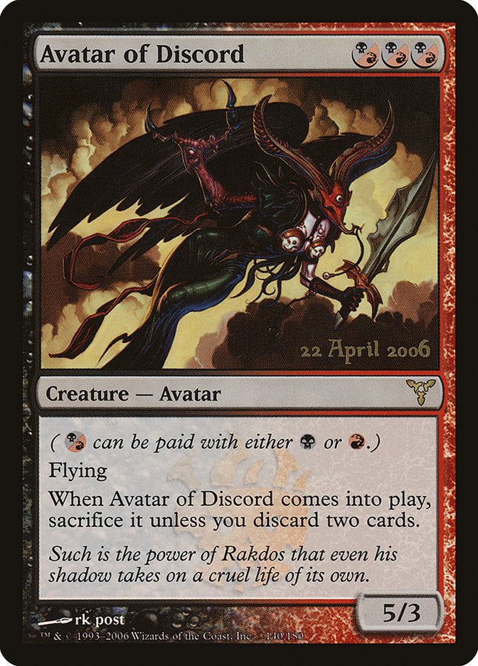 Avatar of Discord [Dissension Promos] MTG Single Magic: The Gathering    | Red Claw Gaming