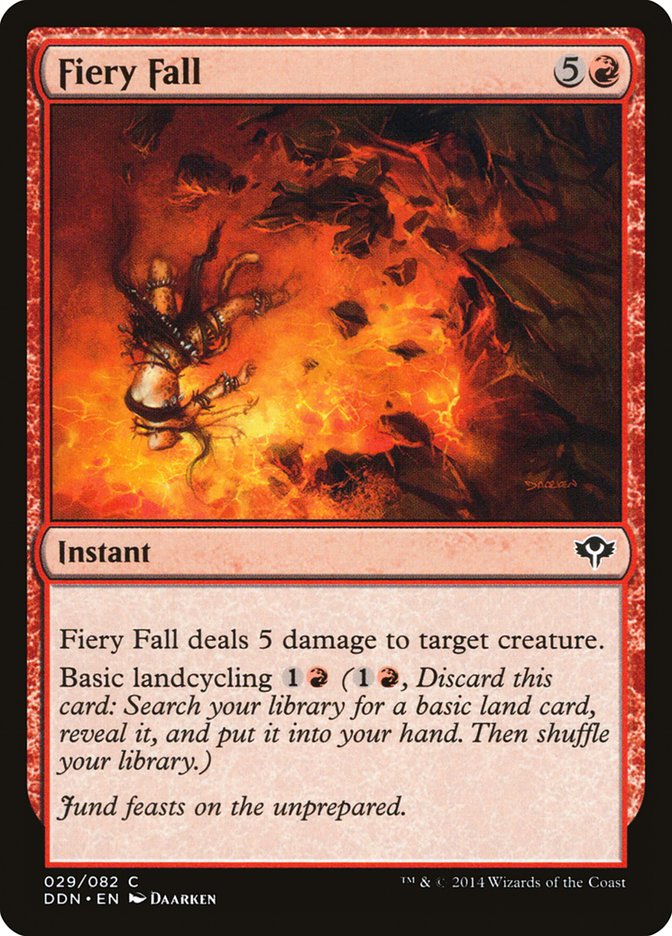 Fiery Fall [Duel Decks: Speed vs. Cunning] MTG Single Magic: The Gathering    | Red Claw Gaming