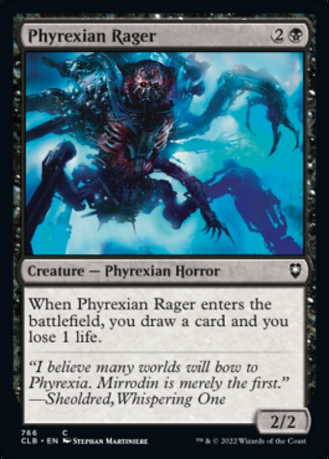 Phyrexian Rager [Commander Legends: Battle for Baldur's Gate] MTG Single Magic: The Gathering    | Red Claw Gaming