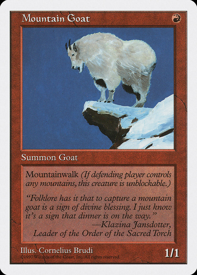 Mountain Goat [Fifth Edition] MTG Single Magic: The Gathering    | Red Claw Gaming