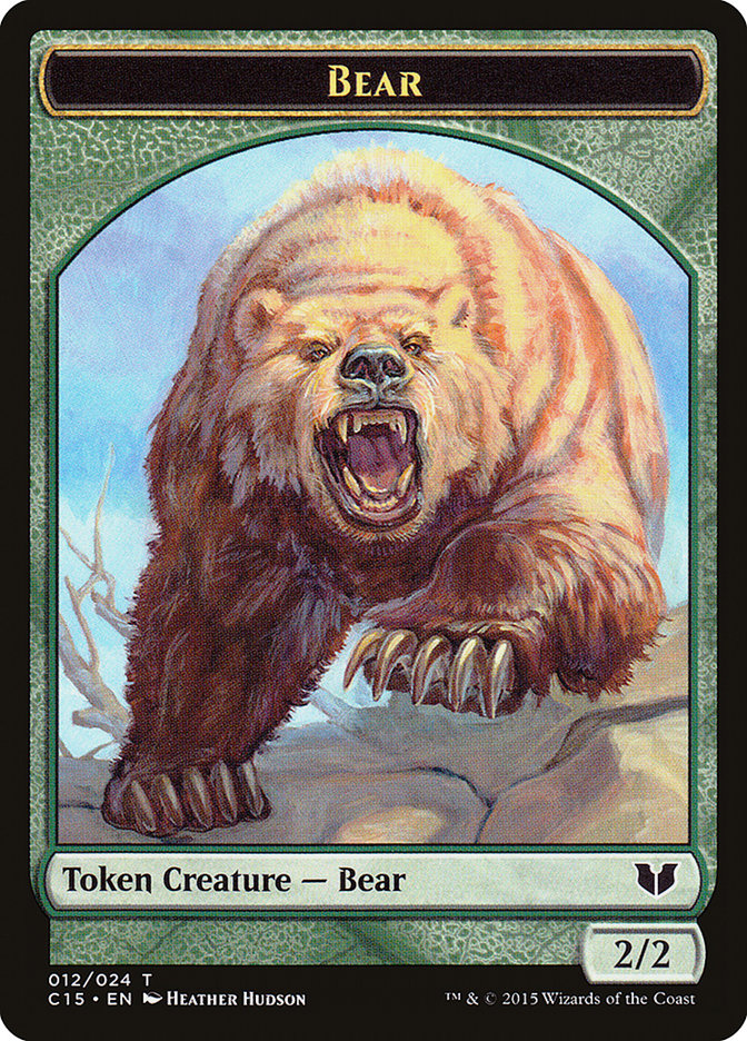 Bear // Spider Double-Sided Token [Commander 2015 Tokens] MTG Single Magic: The Gathering    | Red Claw Gaming