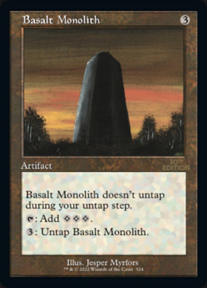 Basalt Monolith (Retro) [30th Anniversary Edition] MTG Single Magic: The Gathering    | Red Claw Gaming