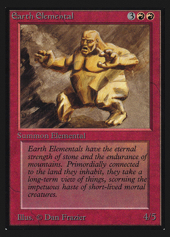 Earth Elemental [International Collectors' Edition] MTG Single Magic: The Gathering    | Red Claw Gaming